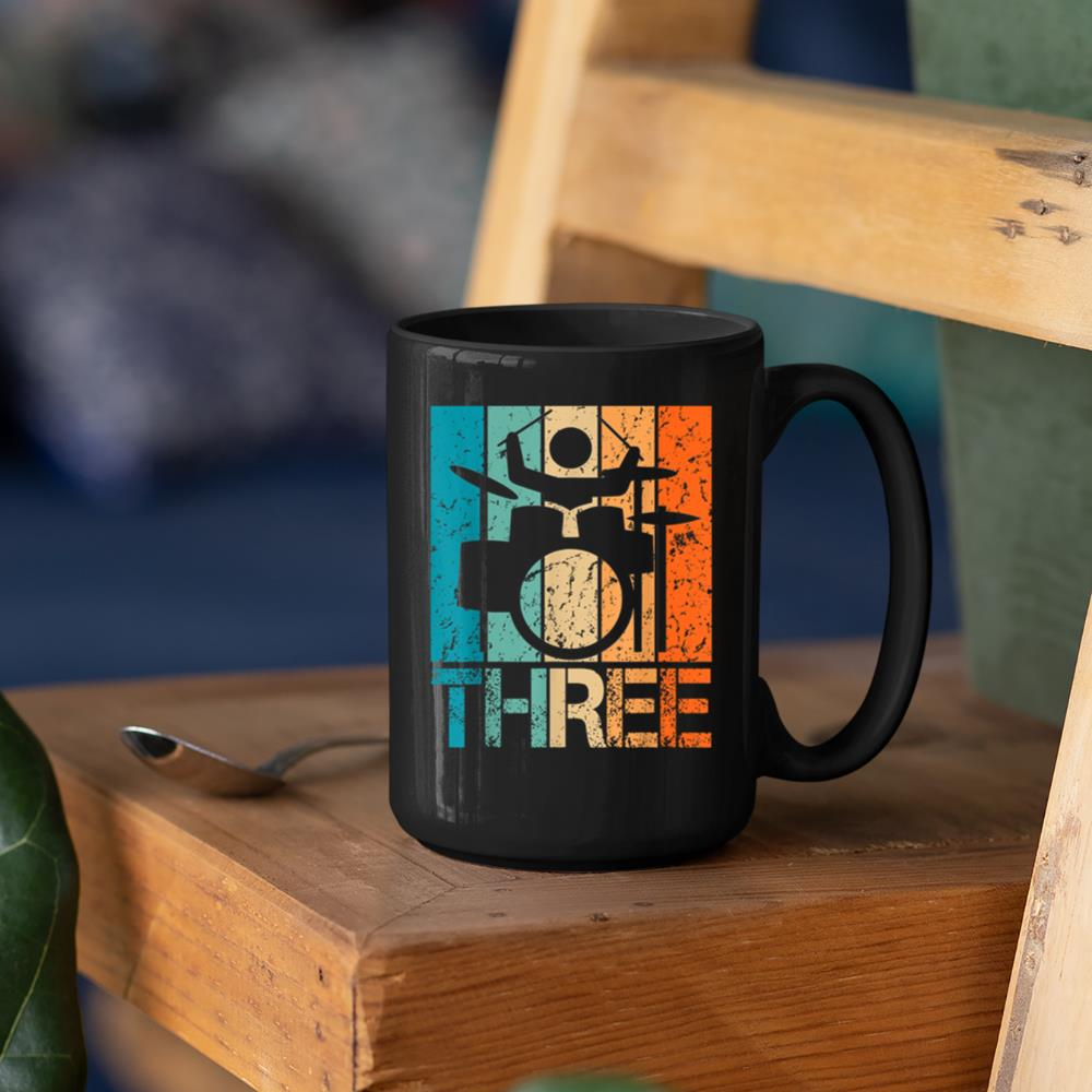 3rd Drums Birthday 3 Year Old 3yr Boys Girl Birthday Drummer Mug
